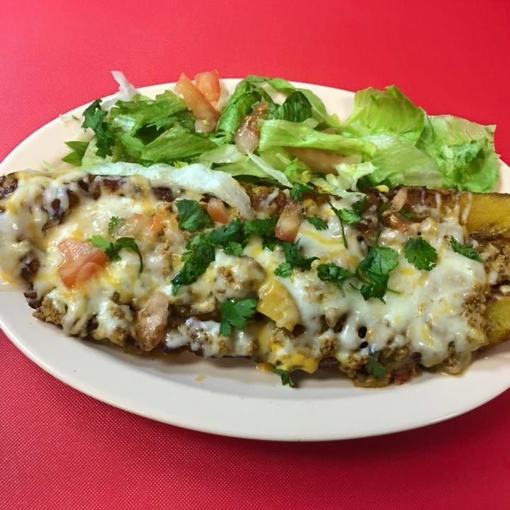 Canoa Rellena Meal.