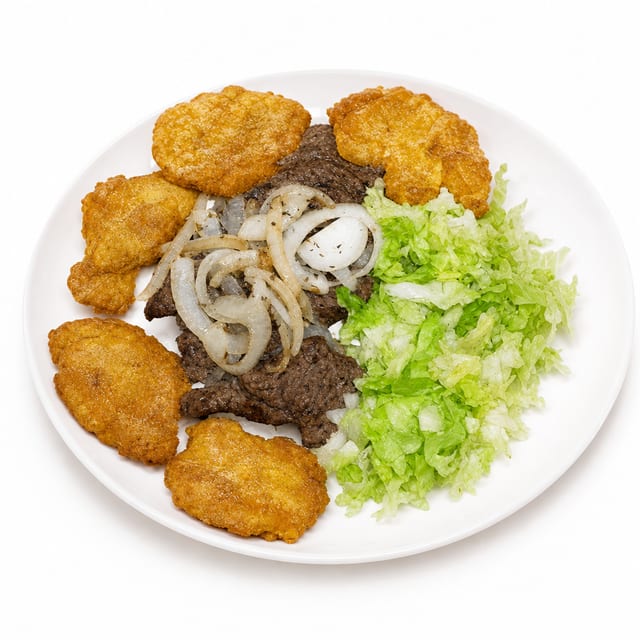 Bistec Encebollado Meal.