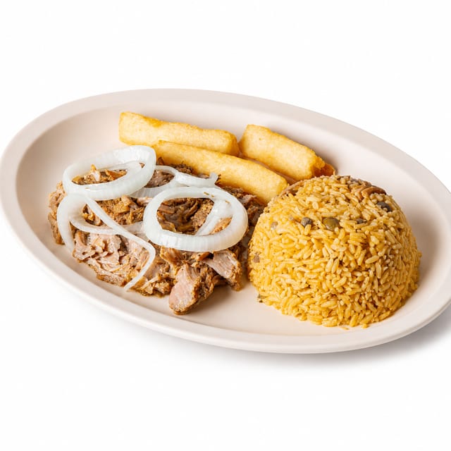 (Almuerzo) Pernil Asado.