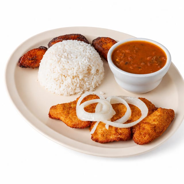 Pechuga Empanizada Meal.