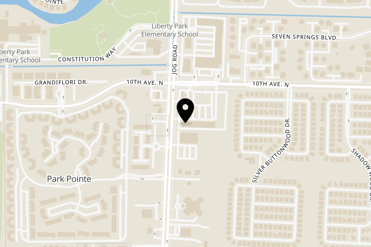Map showing the location of Isla Del Coqui Restaurant on 3092 Jog Rd in Greenacres